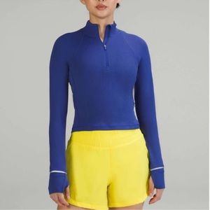 Lululemon It’s Rulu Run Ribbed Cropped Half Zip